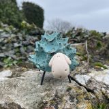 Ceramic Fluffy Blue Lamb