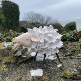 Ceramic Fluffy White Sheep
