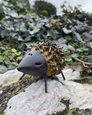 Ceramic Spiky Yellow Hedgehog