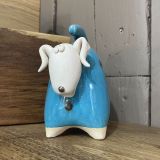 Ceramic Blue Dog