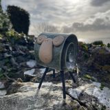 Ceramic Olive Ram Ornament