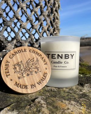 Pear And Freesia Glass Candle