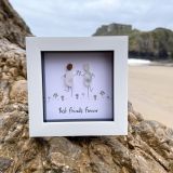 Best Friends Forever Sea Glass Frame