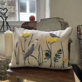 Birds And Flowers Cushion