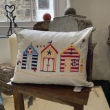 Beach Huts Cushion
