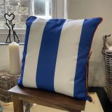 Blue And White Stripe Cushion