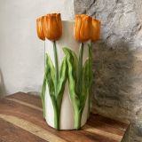 Orange Tulip Vase