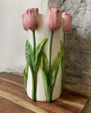 Pink Tulip Vase