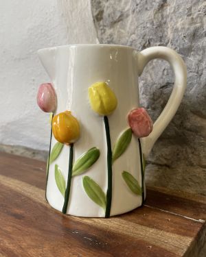 Ceramic Tulip Jug Vase
