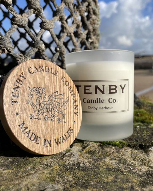 Tenby Harbour Glass Candle