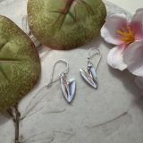 Folded Heart Earrings