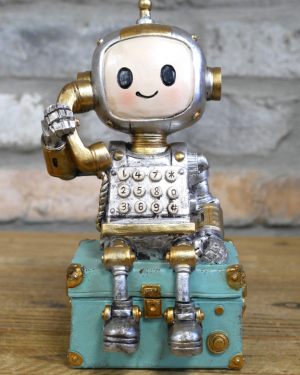 Robot On The Phone