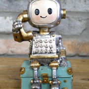 Robot On The Phone