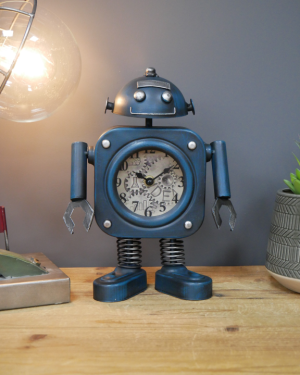 Blue Robot Clock