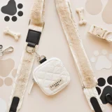 Cream Quilted Treat Pouch