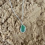 Green Sea Glass Necklace