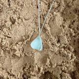 Light Blue Sea Glass Necklace
