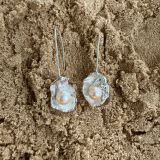 Rose Gold Pearl Earrings