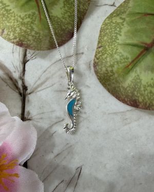 Turquoise Seahorse Necklace