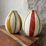 Colourful Striped Vases