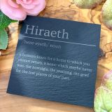 Square Hiraeth Slate Coaster