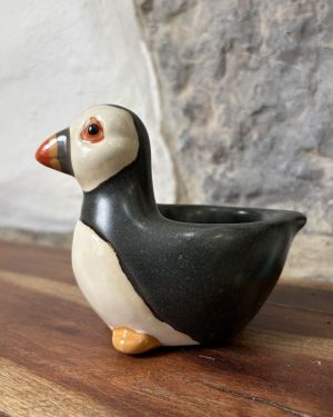 Ceramic Puffin Tea Light Holder