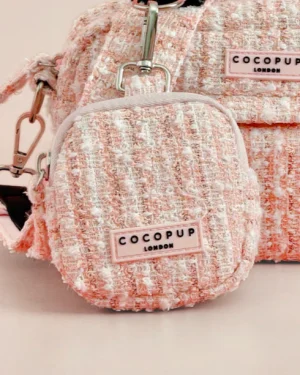 Pink Textured Tweed Treat Pouch