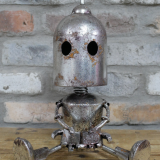 Sitting Silver Robot