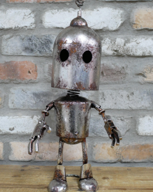 Standing Silver Robot