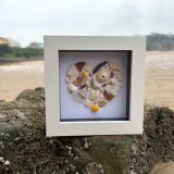 Yellow Seaside Heart Frame