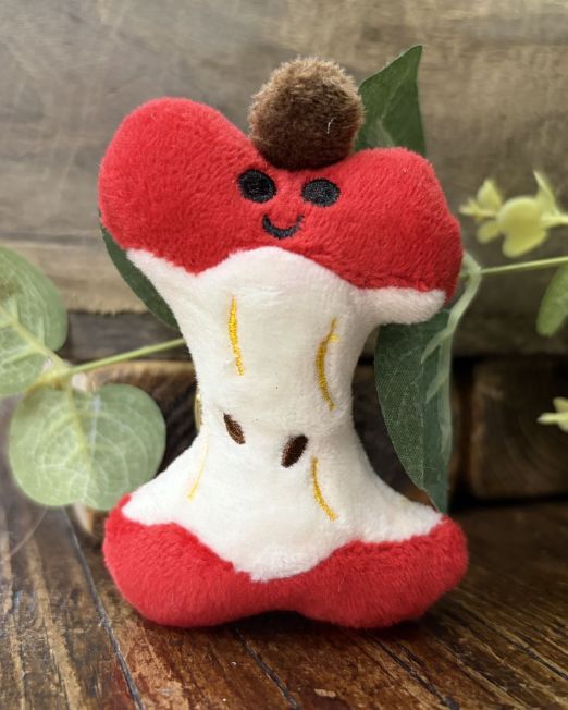 Plushie Apple Core Bag Charm