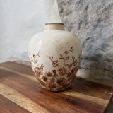 Oval Floral Print Vase