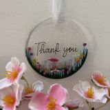 Thank You Glass Hanging