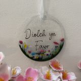Diolch Yn Fawr Glass Hanging