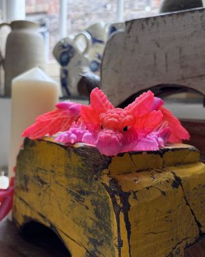 Pink Winged Long Dragon