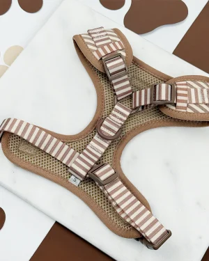 London Linen Stripes Adjustable Neck Harness