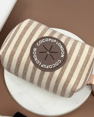 London Linen Stripe Poo Bag Holder