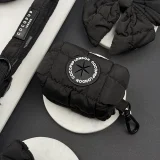 Onyx Quilted Poo Bag Holder