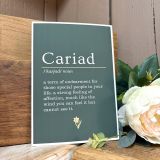 Cariad Green Print