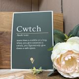 Cwtch Green Print
