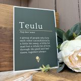 Teulu Green Print