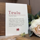 Teulu White Print