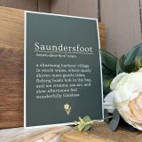 Saundersfoot Green Print