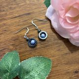 Light Blue Hematite Earrings