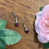 Pink Crystal Earrings