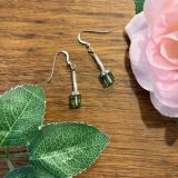Green Crystal Earrings
